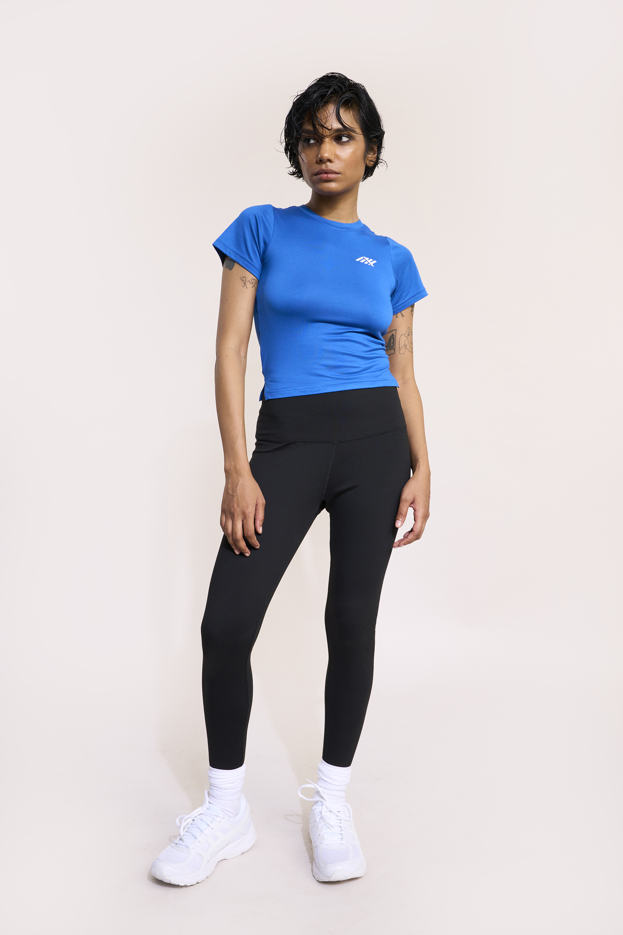 SIX5SIX Impact Women's Training Crop Top in Sky Blue (5)