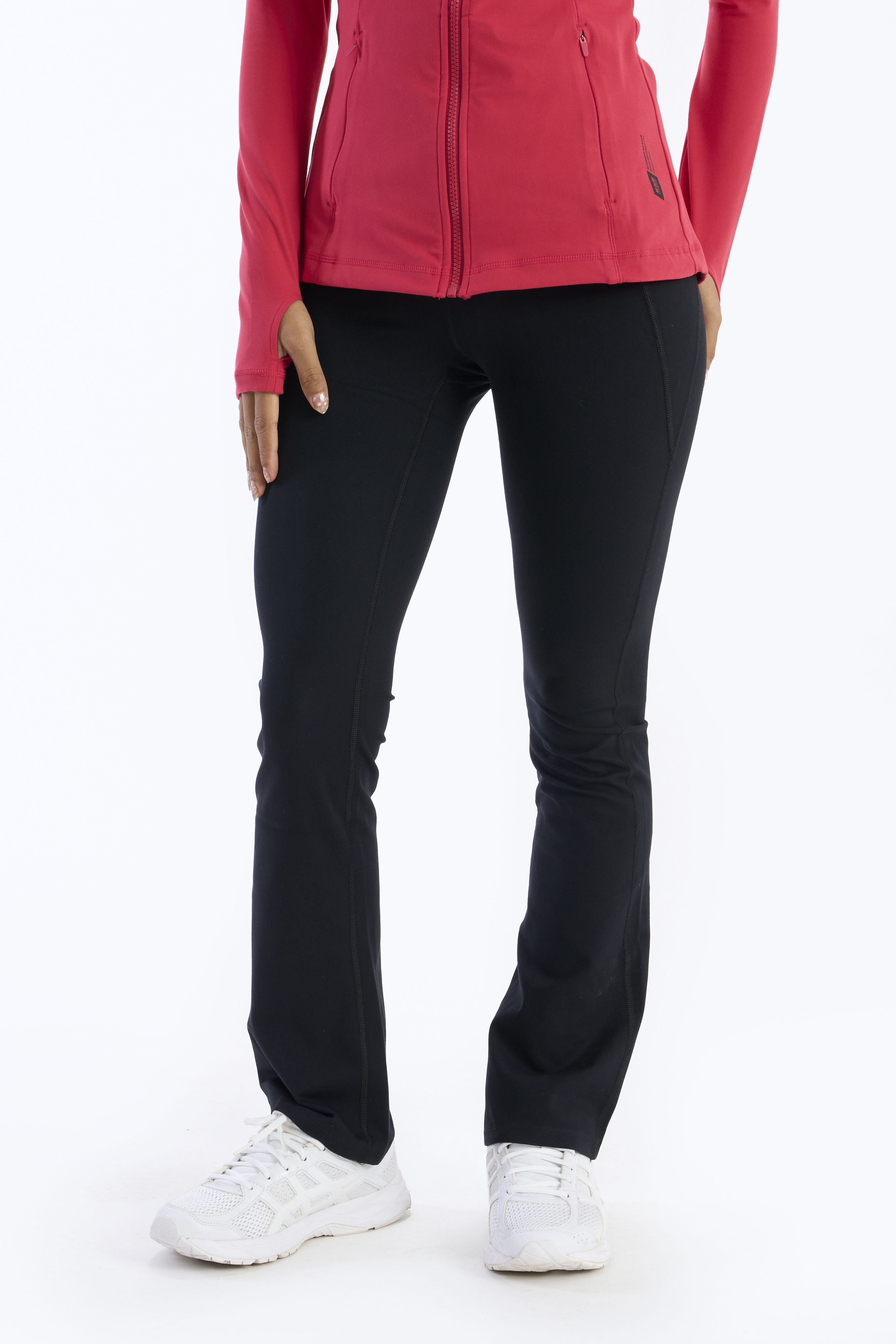 SIX5SIX Recovery Women's Flared Yoga Pants in Black (2)