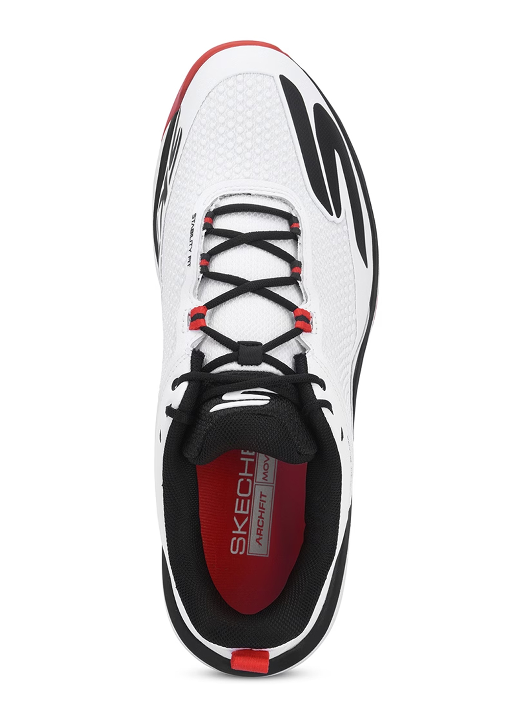 Skechers Cricket Blade Spike Batsman Shoe - White/Black (4)