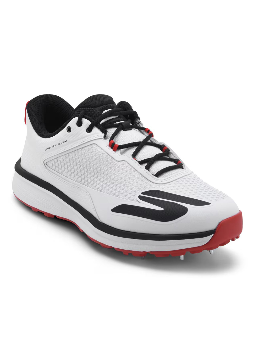 Skechers Cricket Blade Spike Batsman Shoe - White/Black (1)
