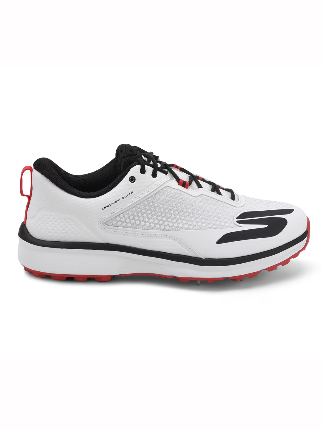Skechers Cricket Blade Spike Batsman Shoe - White/Black (2)
