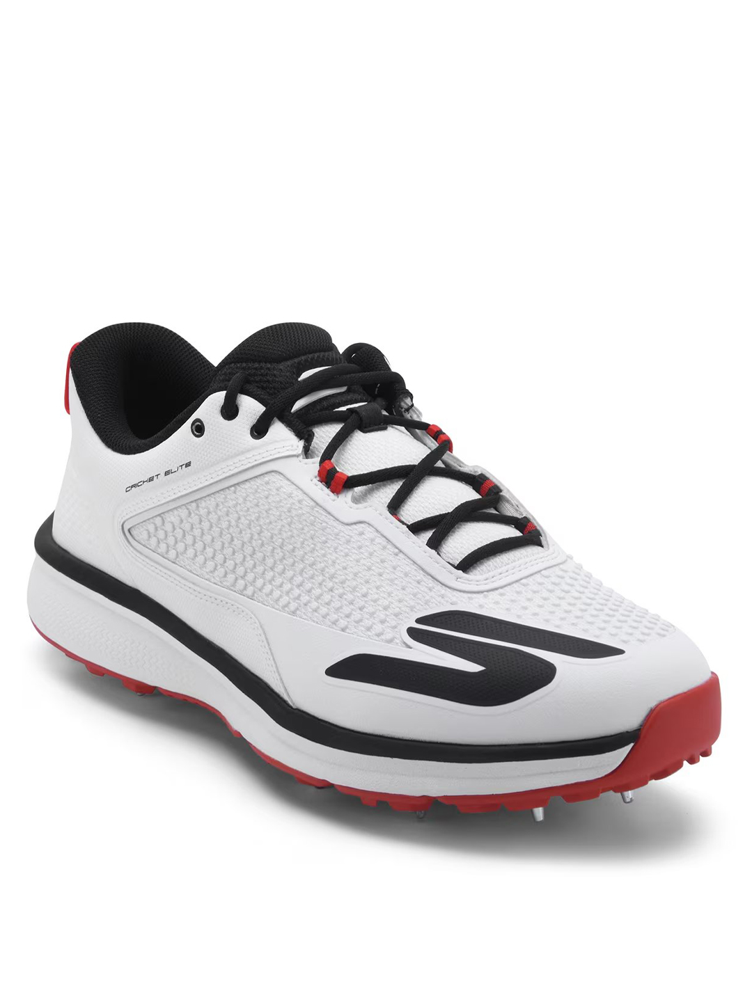 Skechers Cricket Elite Spike Fielder Shoe - White/Black (2)