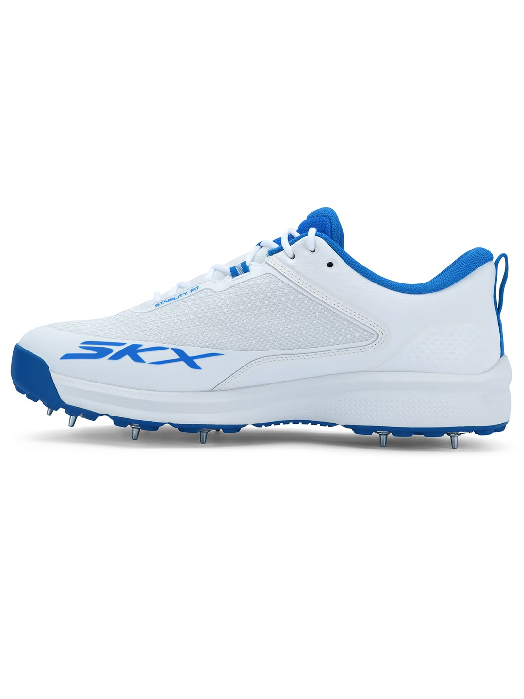 Skechers Cricket Elite Spike Fielder Shoe - White/Blue (5)