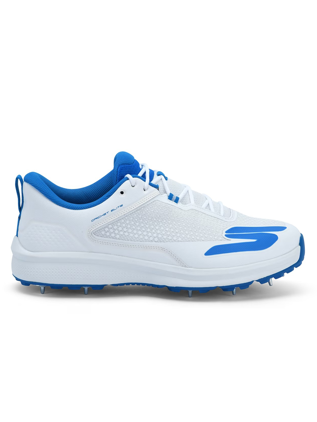 Skechers Cricket Elite Spike Fielder Shoe - White/Blue (2)
