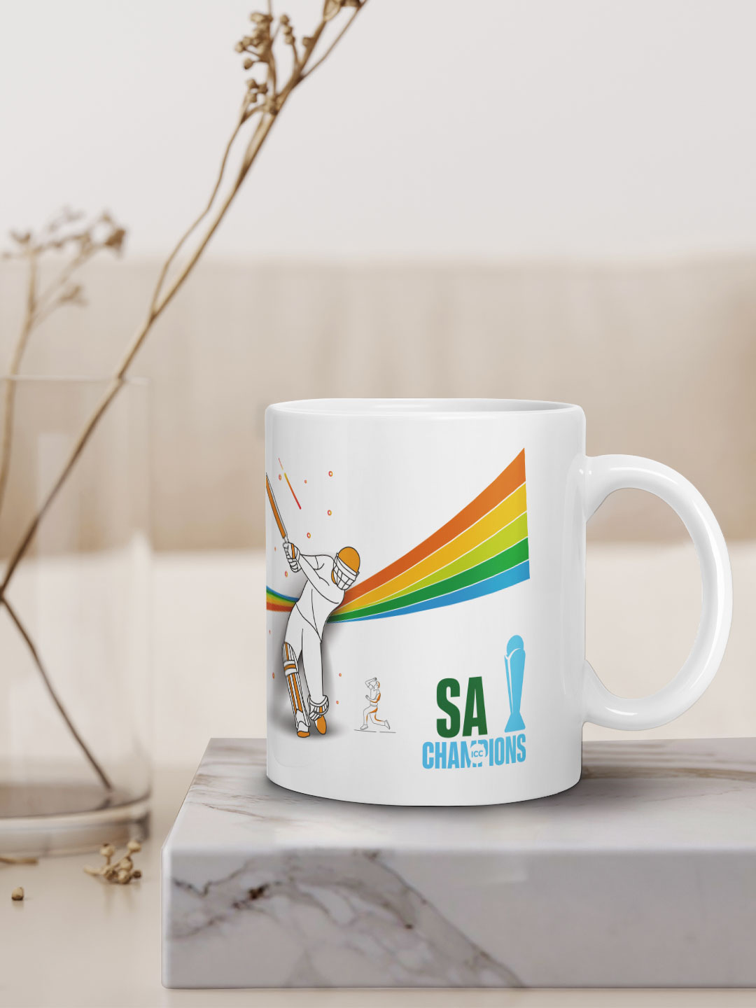 South Africa ICC Champions Trophy 2025 - Ceramic Glossy Printed Mug, Microwave and Dishwasher Safe, Tea and Coffee Mug - (7)