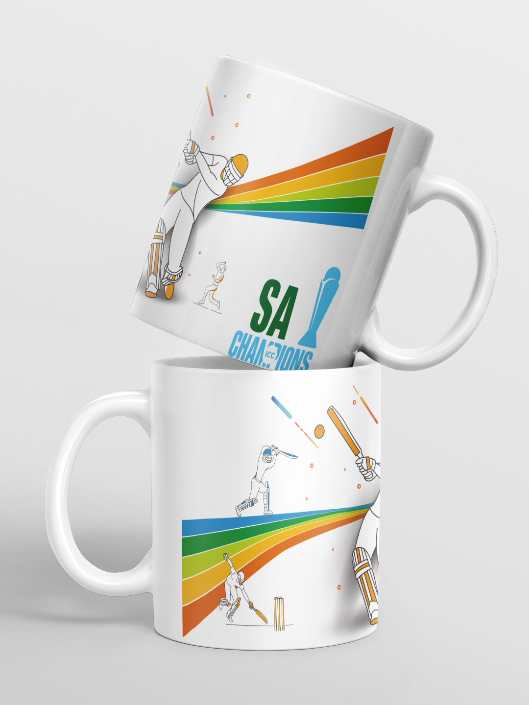 South Africa ICC Champions Trophy 2025 - Ceramic Glossy Printed Mug, Microwave and Dishwasher Safe, Tea and Coffee Mug - (1)