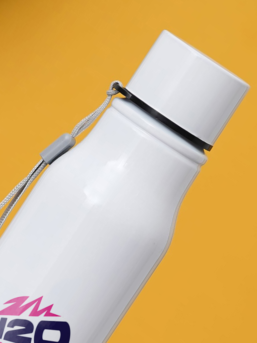 South Africa ICC Men's T20 WC-24 Team South Africa White and Pink Printed Single Walled Stainless Steel Water Bottle - 7 (3)