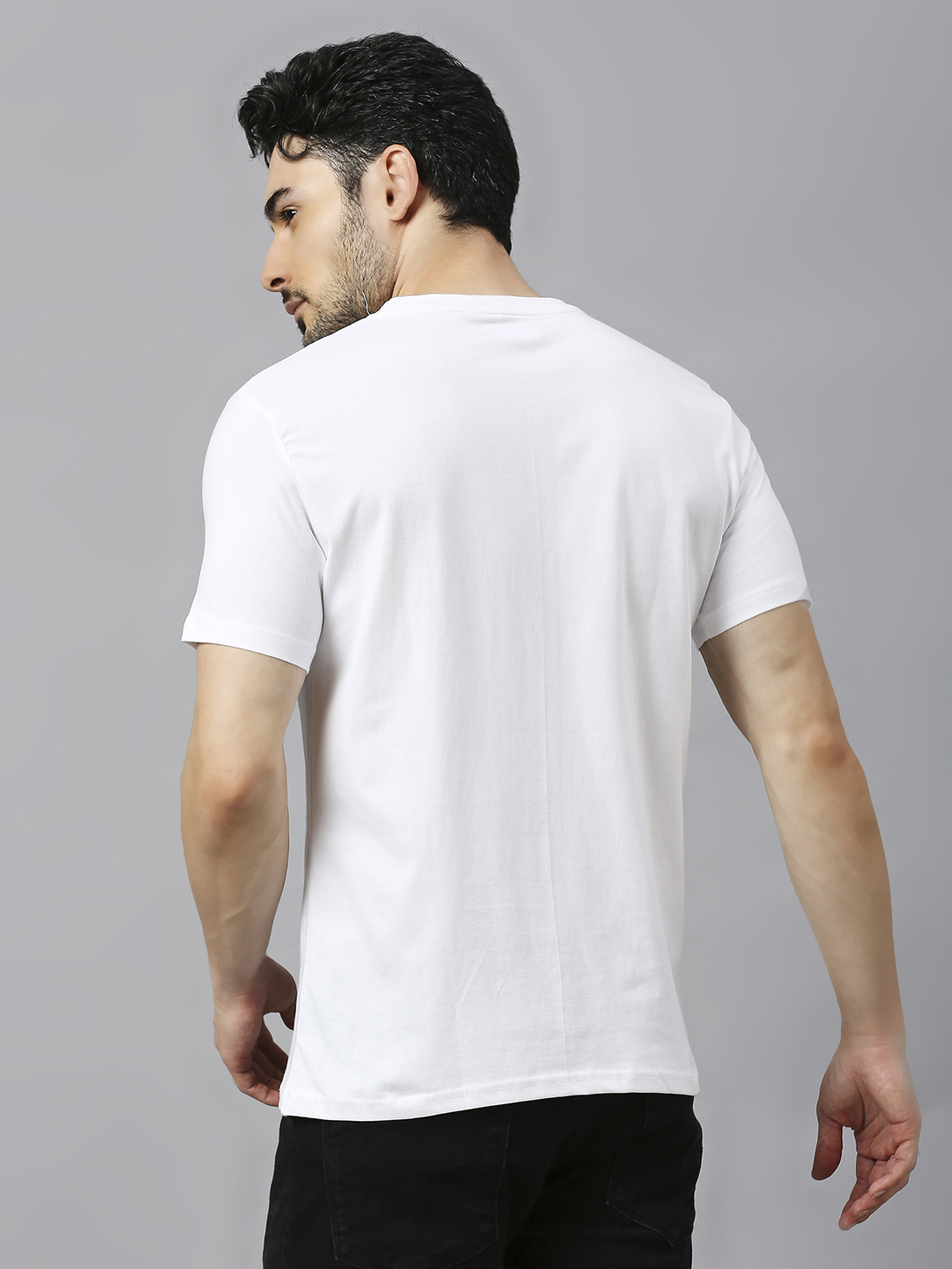 South Africa ICC Men's T20 WC-24 White Printed Half Sleeves Round Neck Cotton T-Shirt (4)