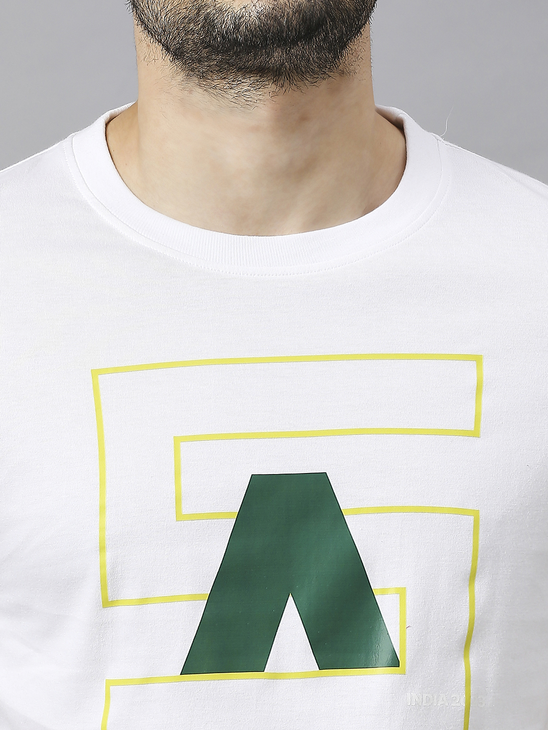 South Africa ICC Men's T20 WC-24 White Printed Half Sleeves Round Neck Cotton T-Shirt (7)