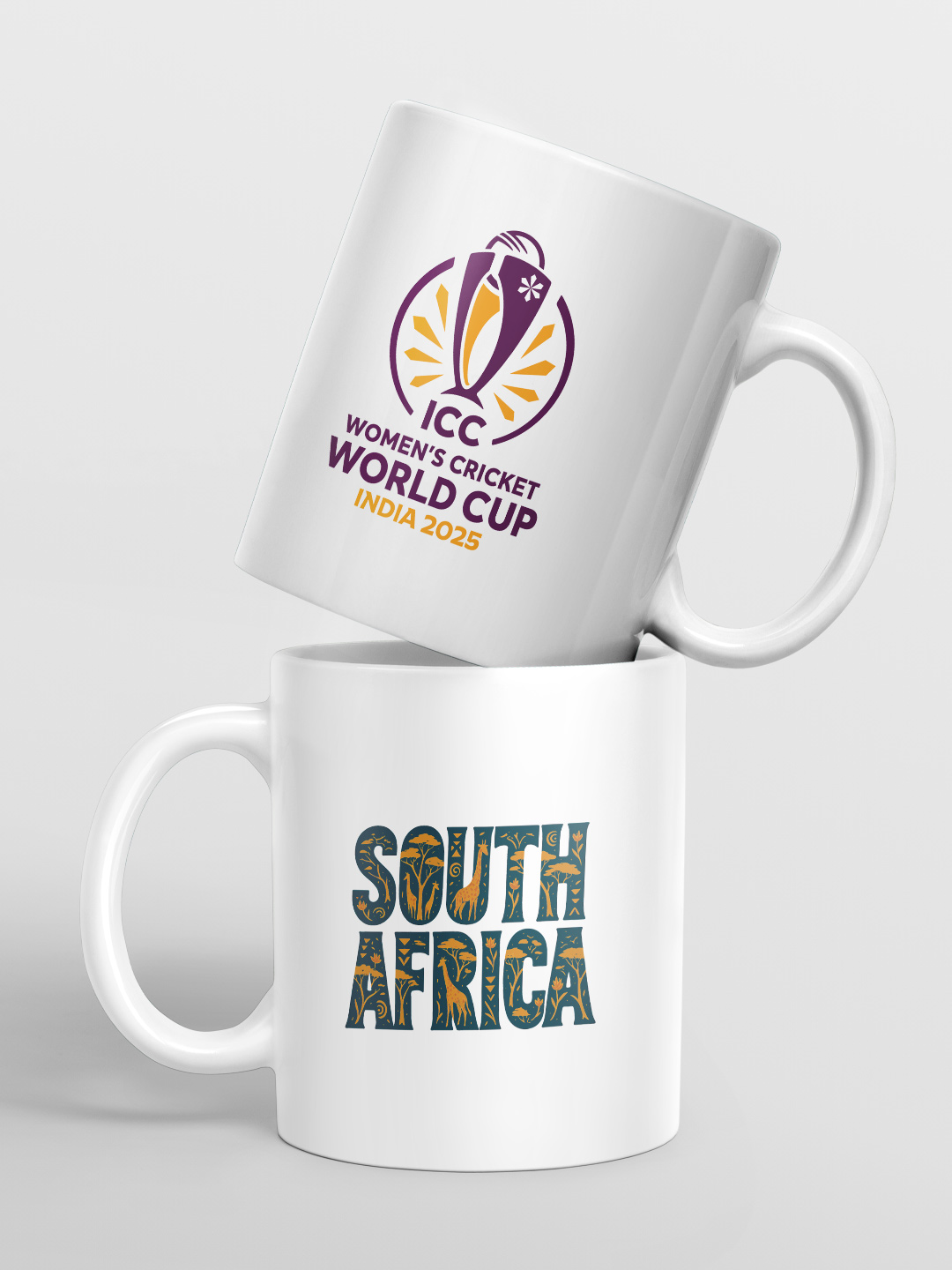 South Africa ICC Women's Cricket World Cup 2025 Ceramic Glossy Printed Mug, Microwave and Dishwasher Safe, Tea and Coffe
