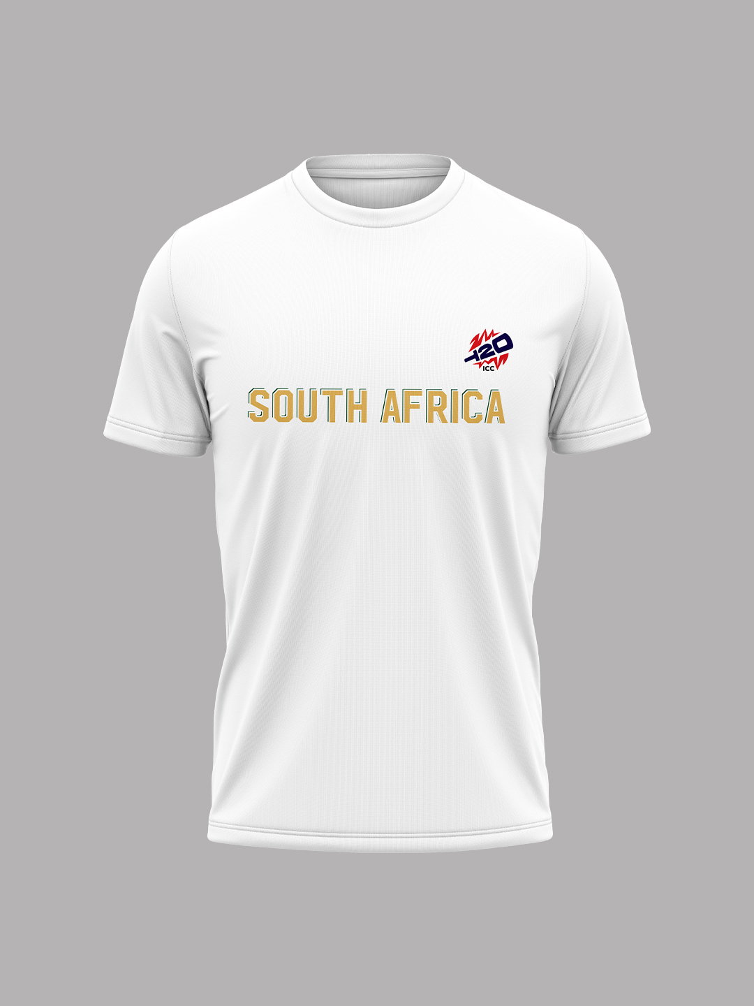 ICC Women's T20 WC-24 White Typography Printed Cotton T-Shirt
