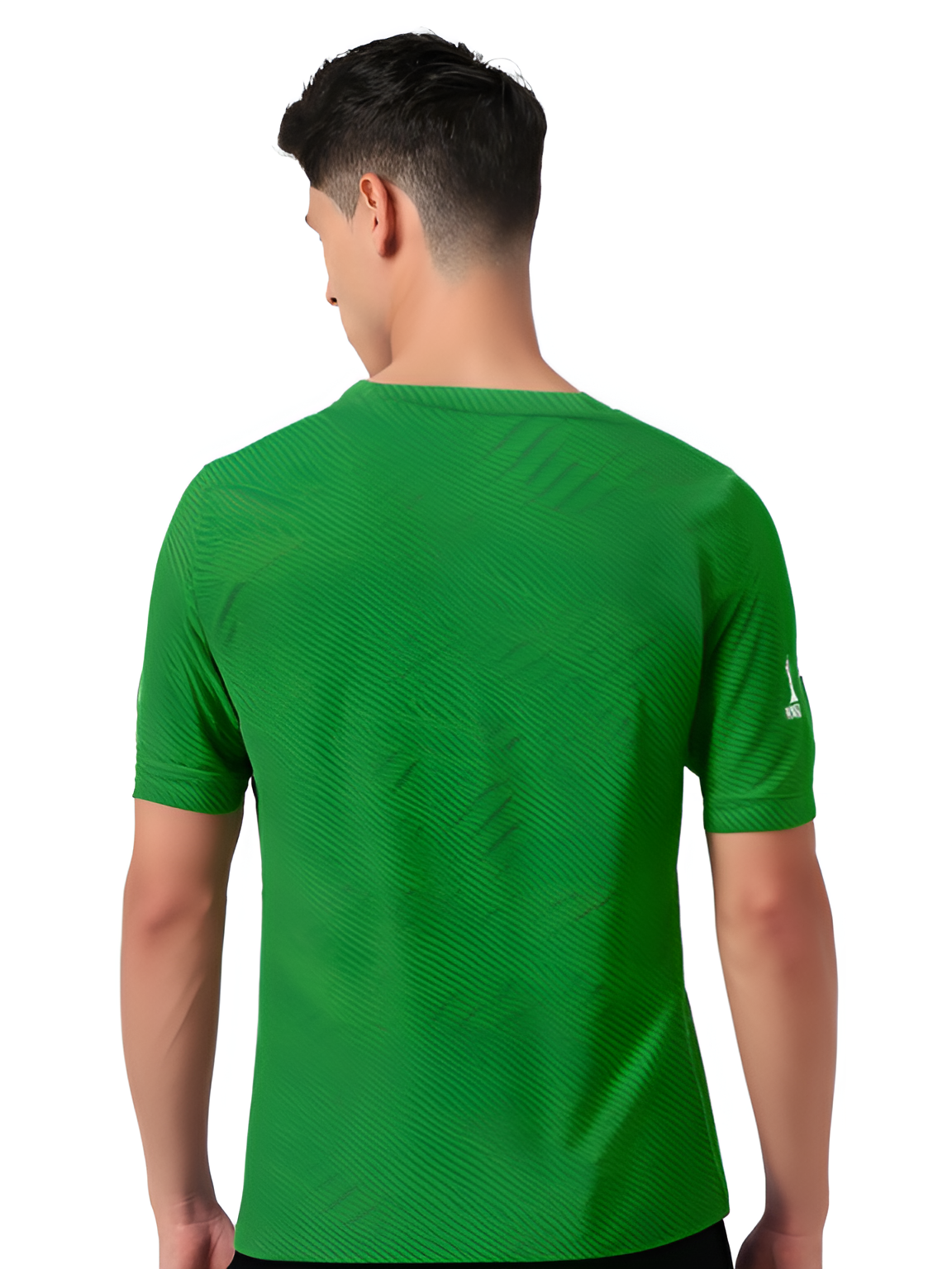 South Africa Men Green Typography Printed Half Sleeves Round Neck Cotton T-Shirt (3)