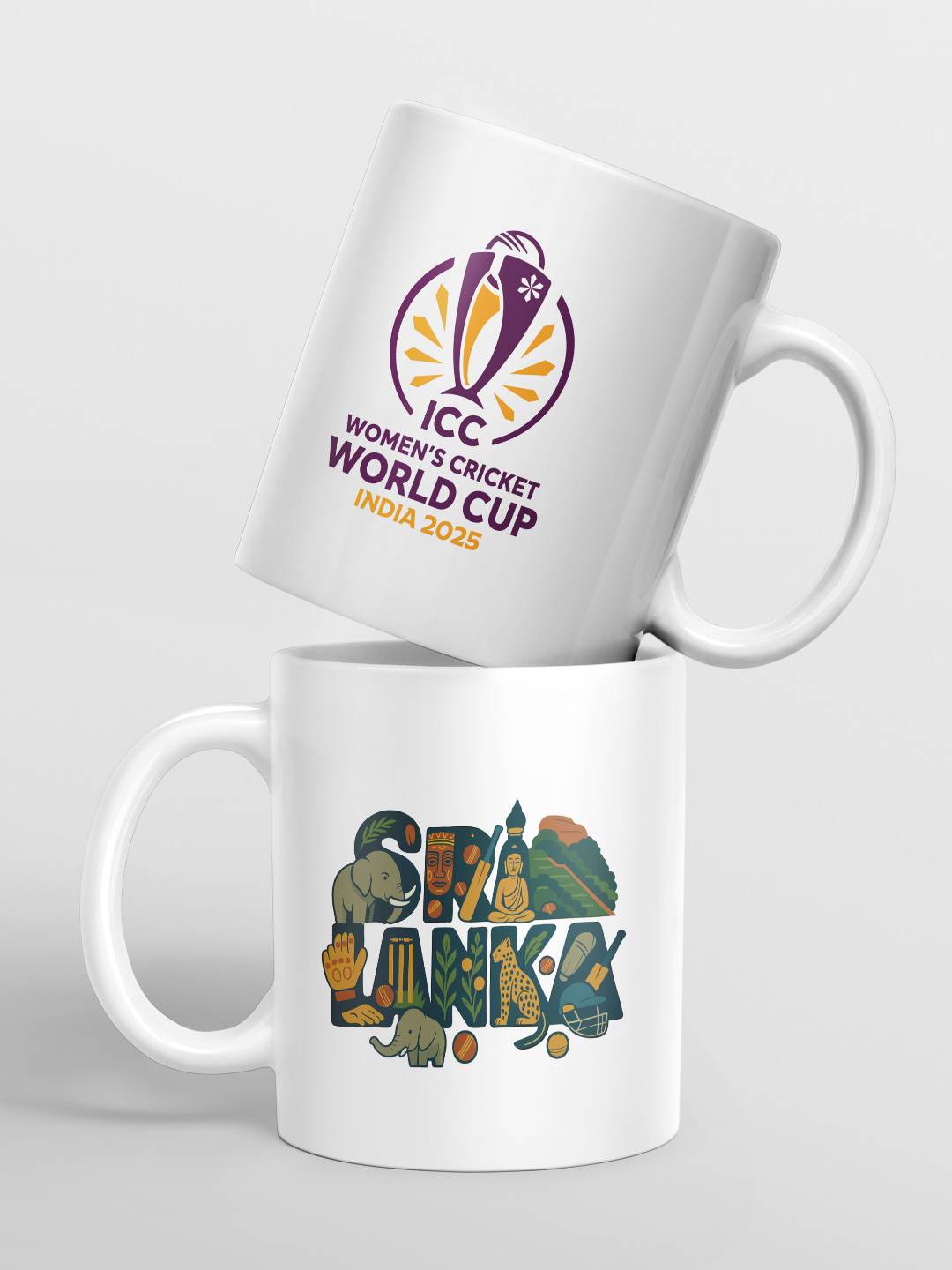 Sri Lanka ICC Women's Cricket World Cup 2025 Ceramic Glossy Printed Mug, Microwave and Dishwasher Safe, Tea and Coffee M