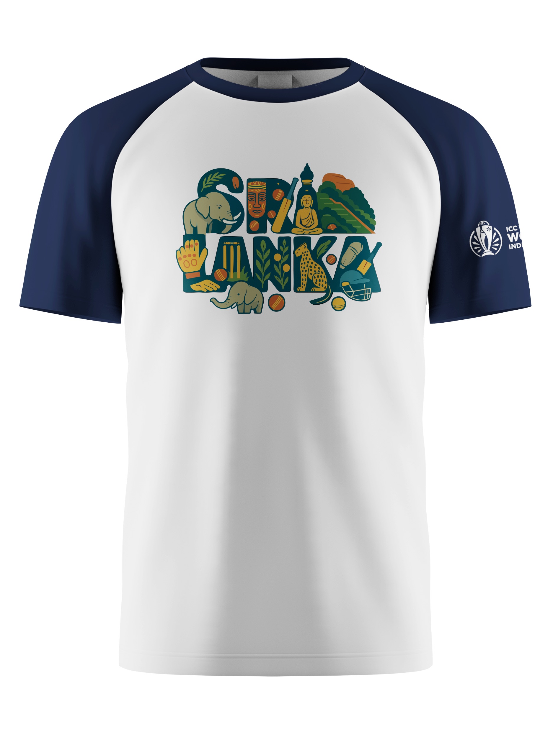 Sri Lanka ICC Women's Cricket World Cup 2025 Unisex White Graphic Printed T-Shirt (3)