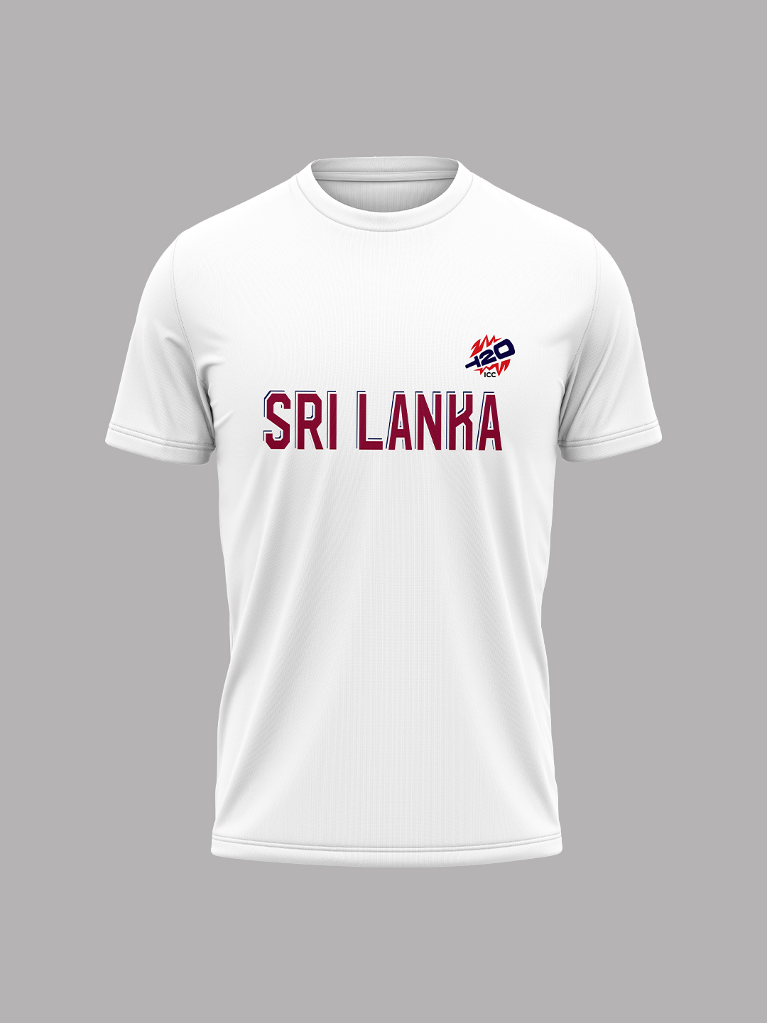 ICC Women's T20 WC-24 White Typography Printed Cotton T-Shirt