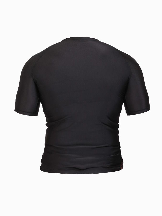 SS Men Camouflage Printed Round Neck Half Sleeves Polyester T-Shirt (2)