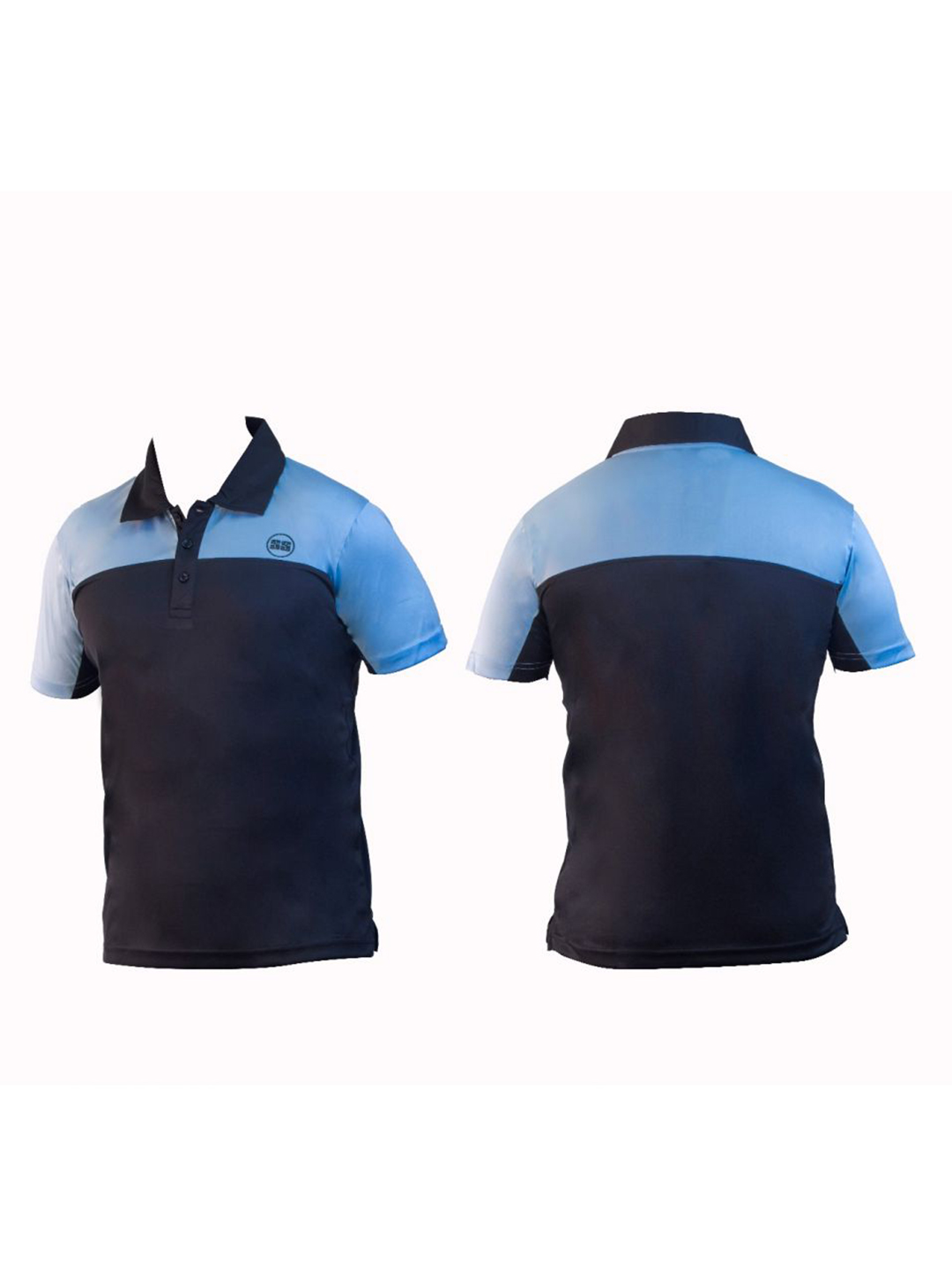 SS Men T-shirt Maximus Polo H/S - Blue/Black Colour (1)