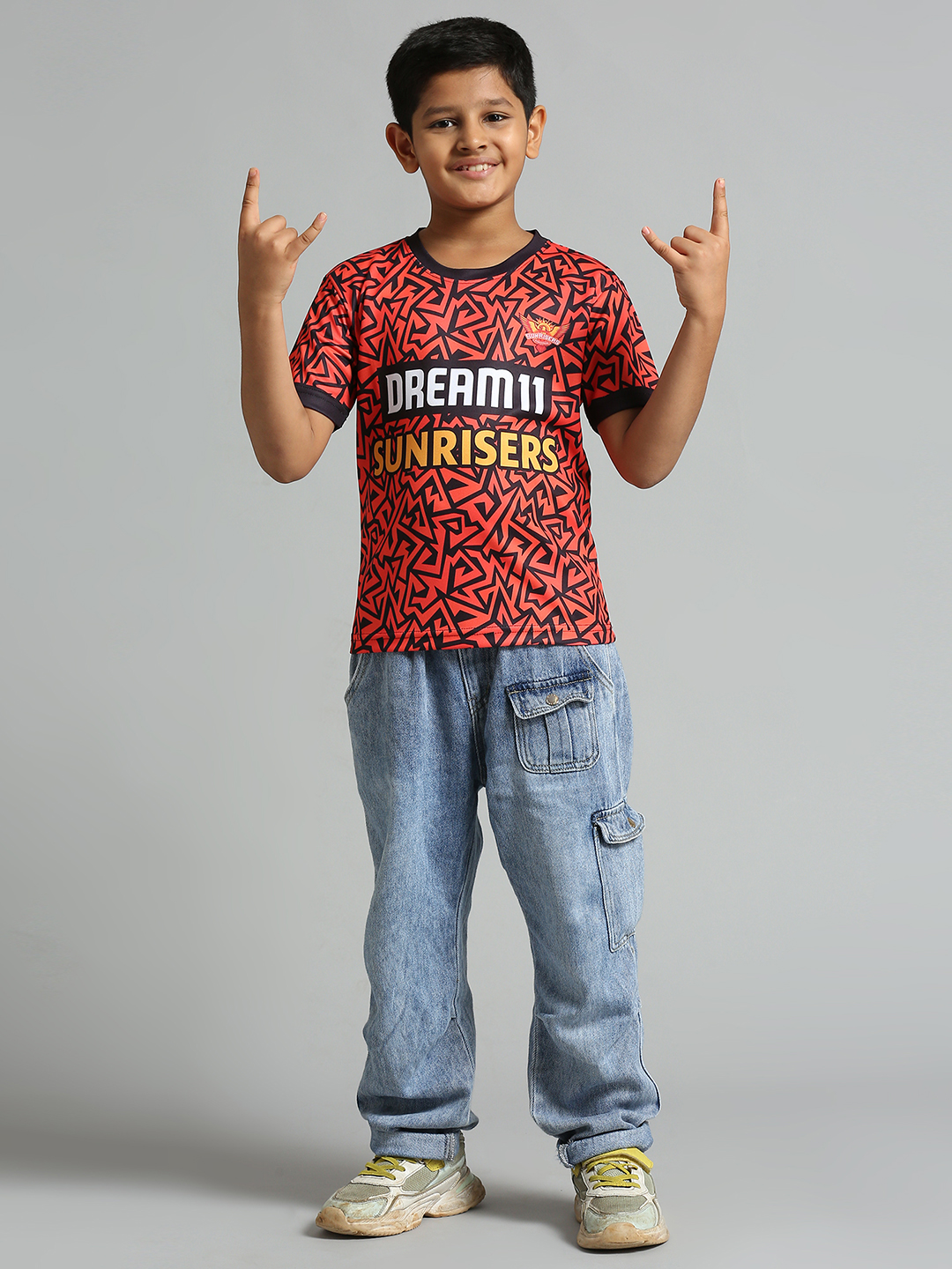 Sunrisers Hyderabad Boys Lookalike SRH Fan Jersey (13)