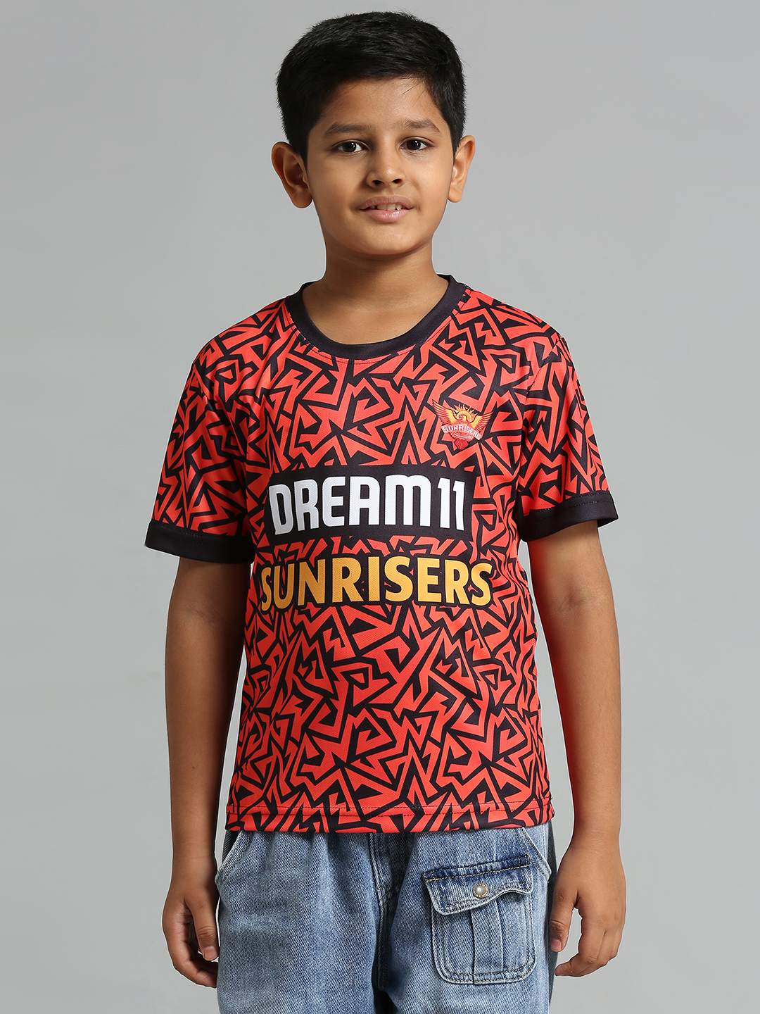 Sunrisers Hyderabad Boys Lookalike SRH Fan Jersey (1)