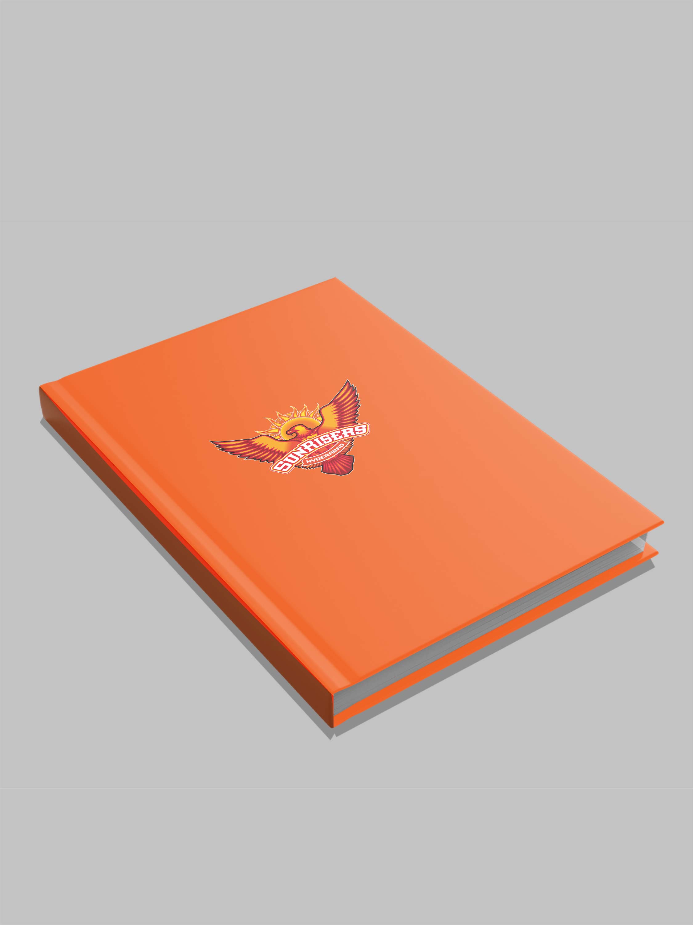 Sunrisers Hyderabad Hardbound Cover, A5 Ruled 100 Pages, Easy to Carry, Notebook for Home, Office, Travel Diary - Pack o (4)
