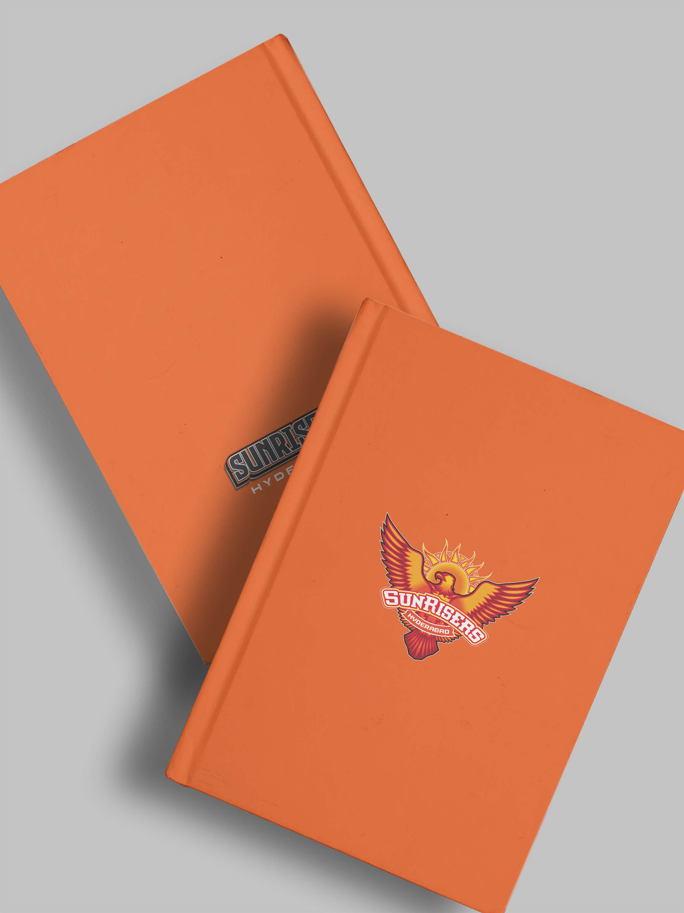 Sunrisers Hyderabad Hardbound Cover, A5 Ruled 100 Pages, Easy to Carry, Notebook for Home, Office, Travel Diary - Pack o (5)