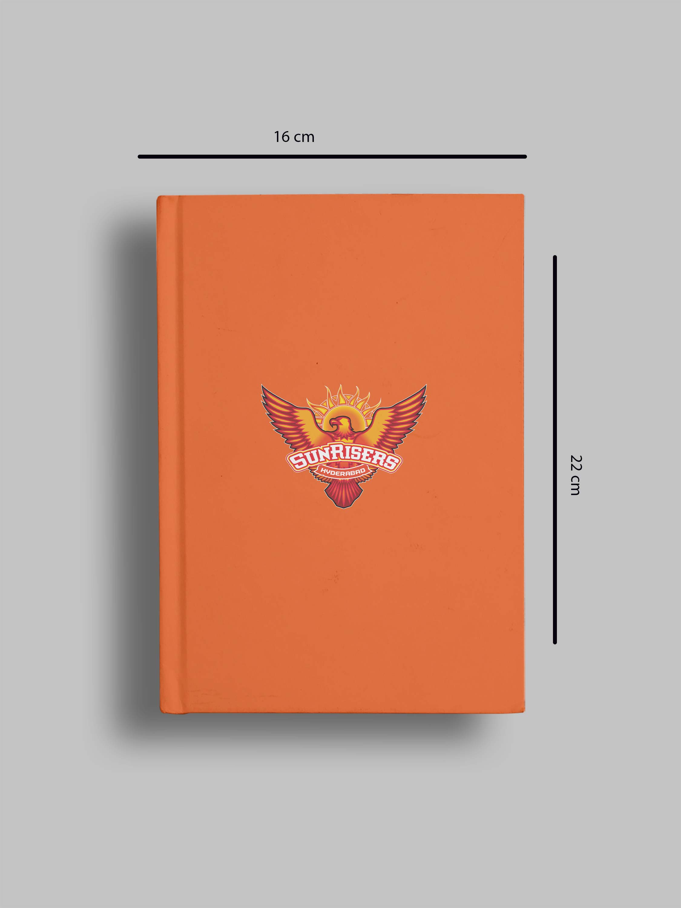 Sunrisers Hyderabad Hardbound Cover, A5 Ruled 100 Pages, Easy to Carry, Notebook for Home, Office, Travel Diary - Pack o (6)