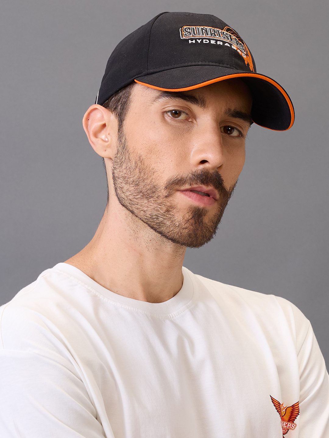 Sunrisers Hyderabad Logo Embroidered Black Baseball Cap (10)