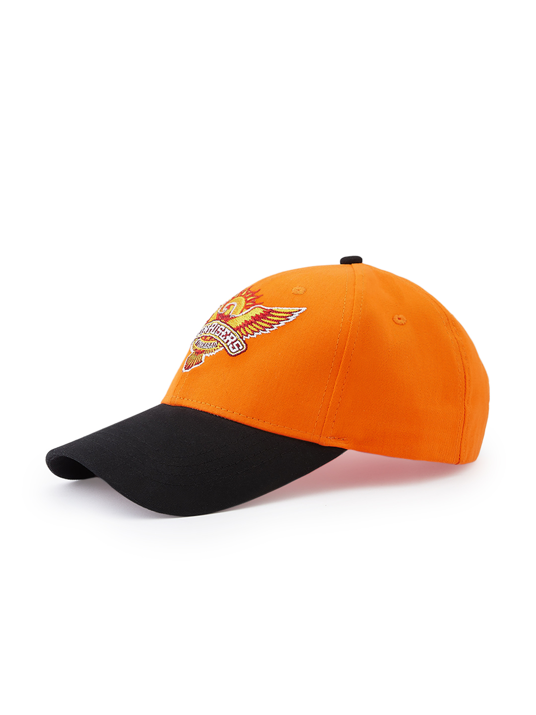 Sunrisers Hyderabad Logo Embroidered Orange and Black Baseball Cap (3)