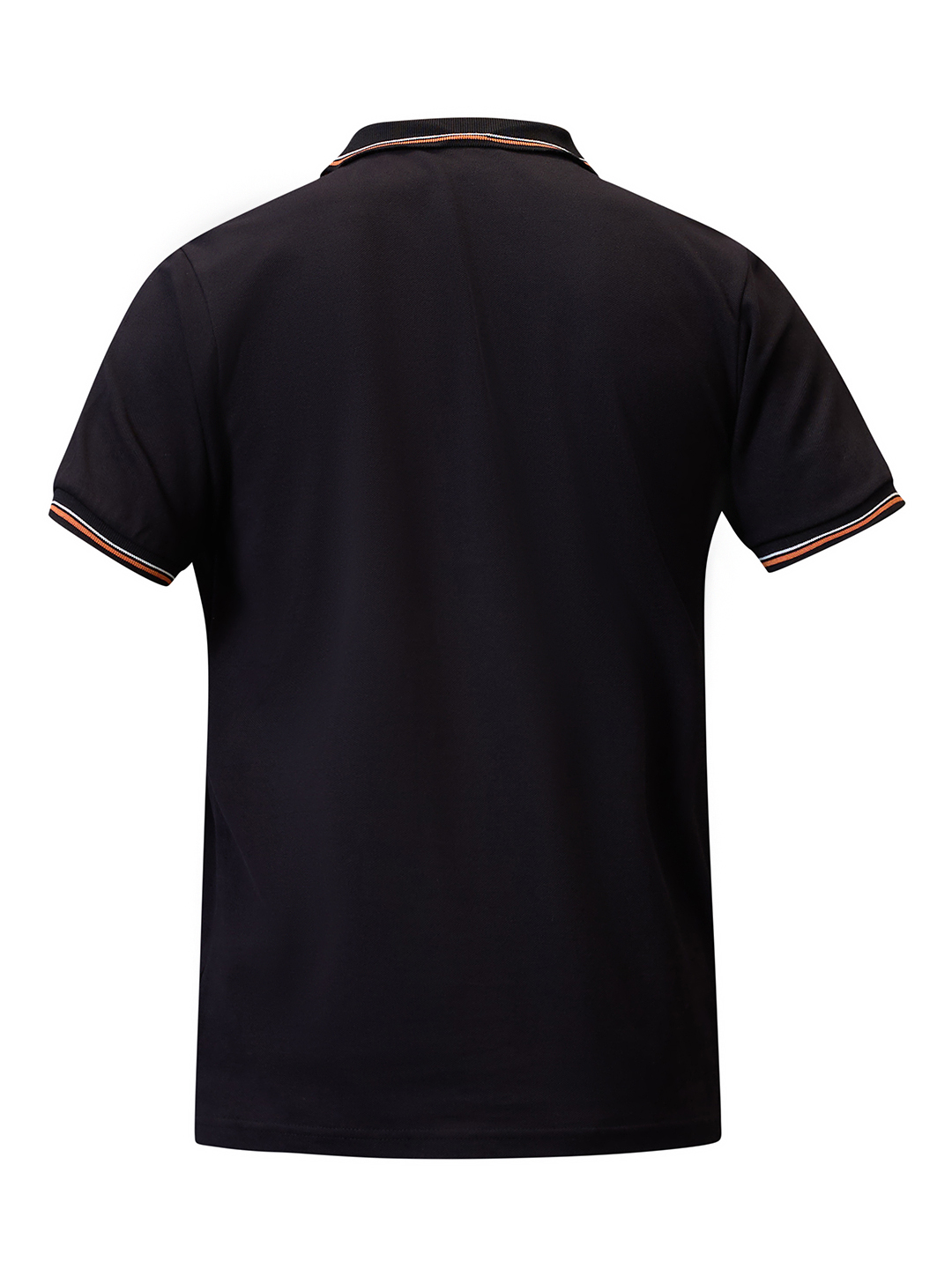 Sunrisers Hyderabad Men Black Logo Printed Half Sleeves Polo Collar Tcotton T-Shirt (6)
