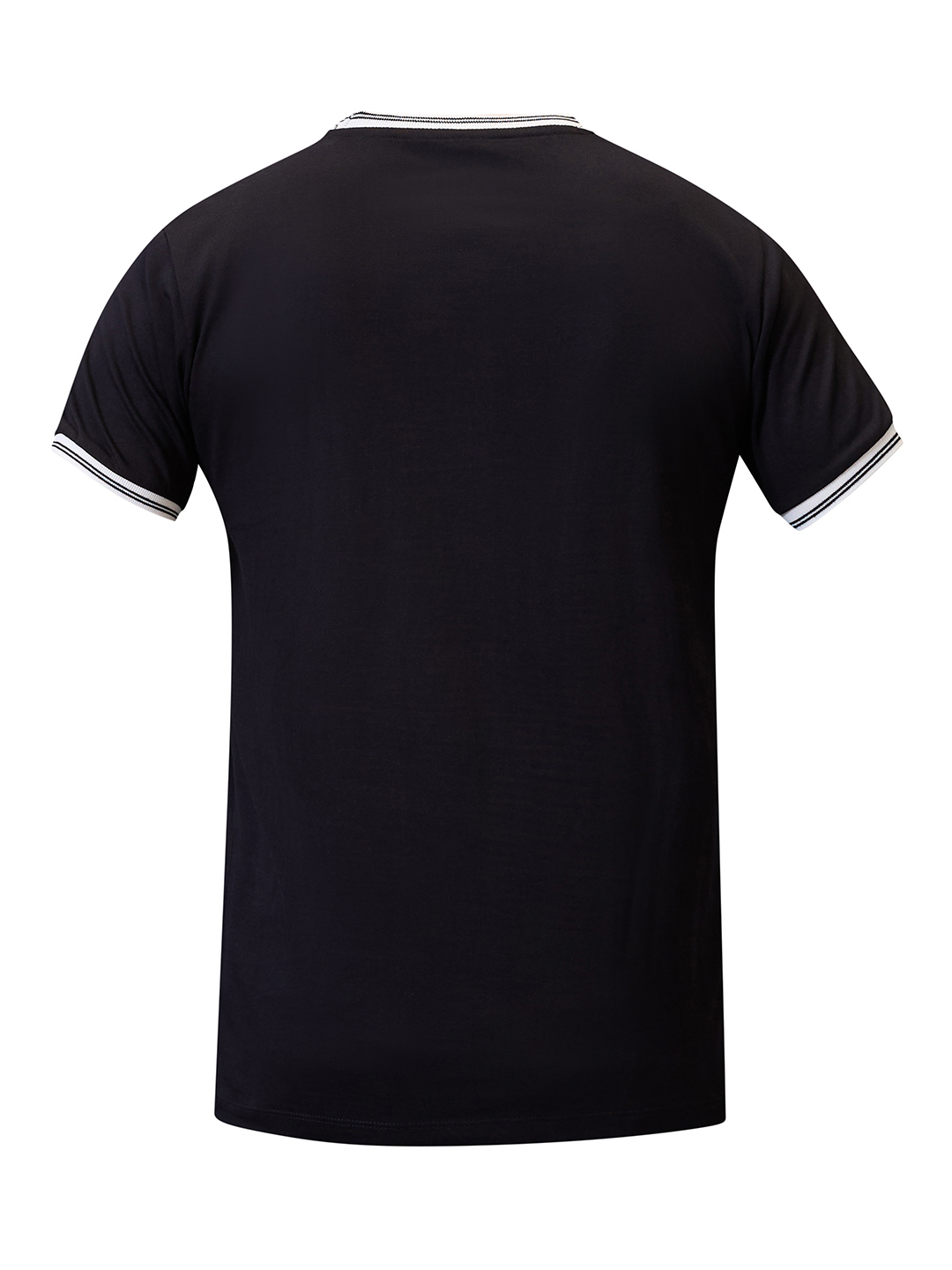 Sunrisers Hyderabad Men Black Logo Printed Half Sleeves Round Neck Cotton T-Shirt (7)