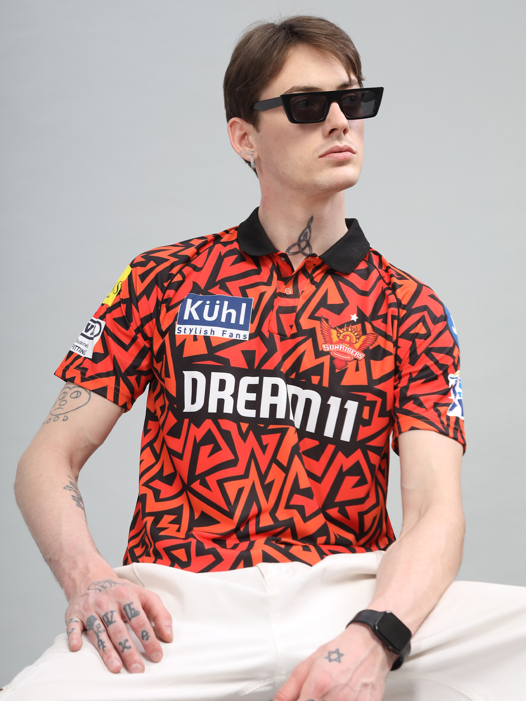 Sunrisers Hyderabad Men Official IPL-2024 Replica Jersey (1)