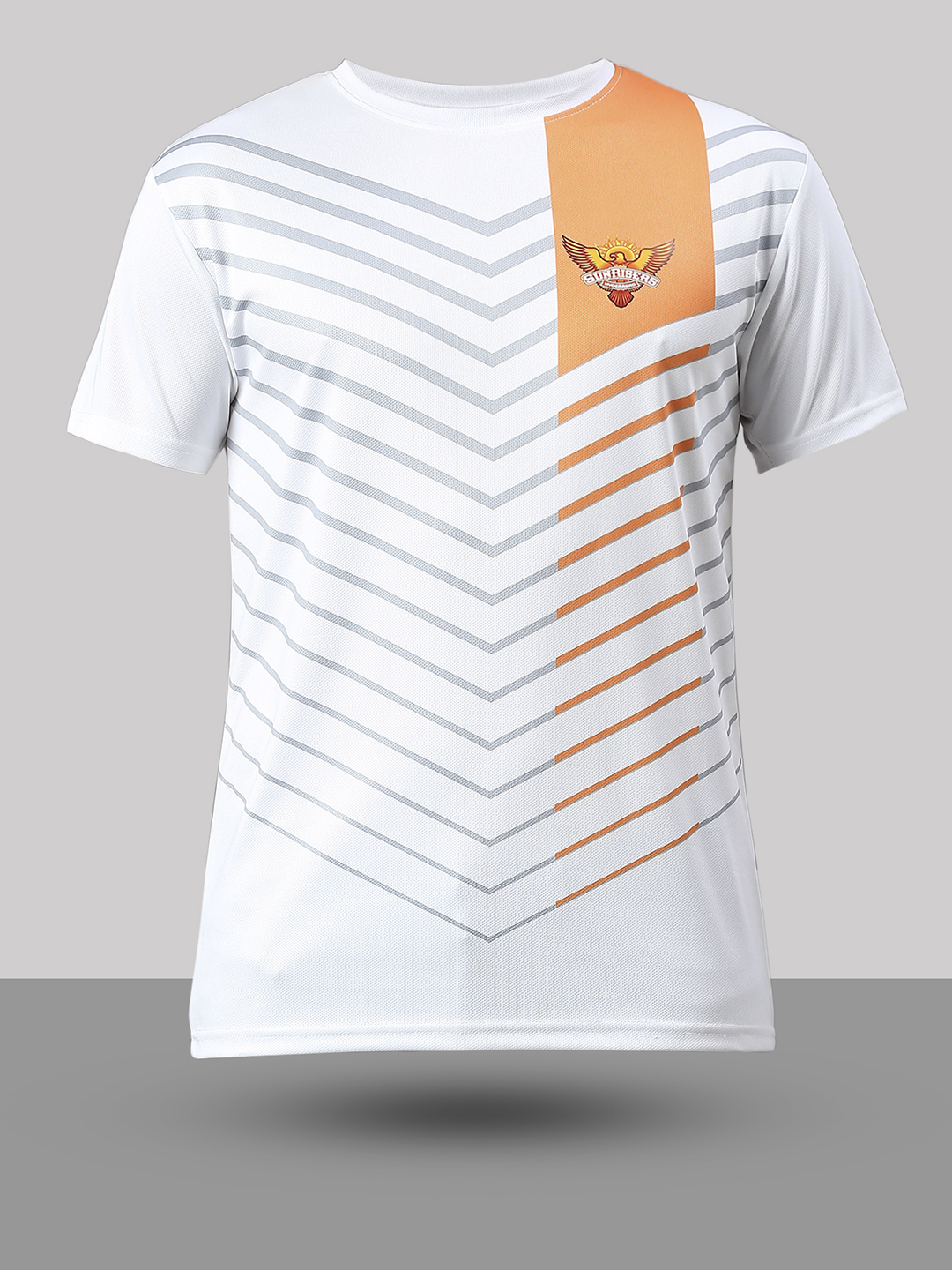 Sunrisers Hyderabad Men White All Over Print Half Sleeves Round Neck Polyester T-Shirt (2)