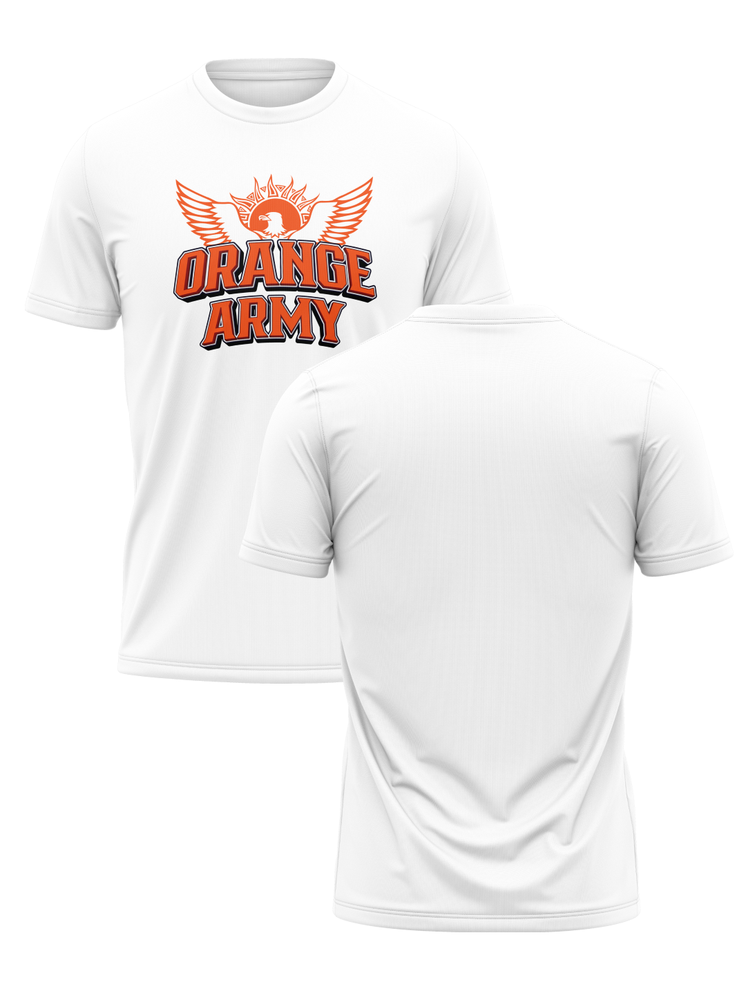 Sunrisers Hyderabad Men White Graphic Printed Half Sleeves Round Neck Cotton T-Shirt: Customised With Your Name By FanCo (3)