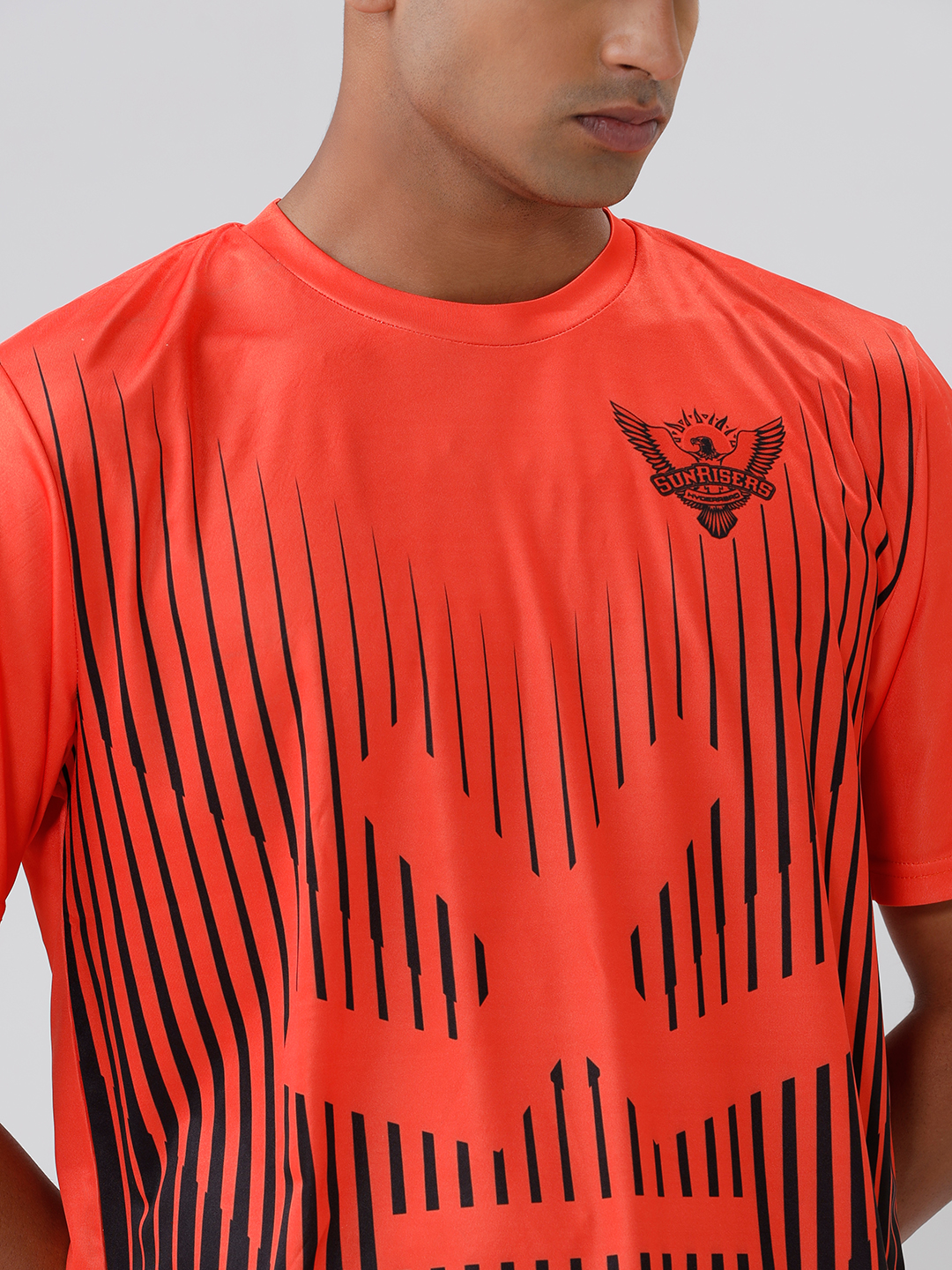 Sunrisers Hyderabad Official 2025 Shadow Stripe Fan T-Shirt For Men (5)