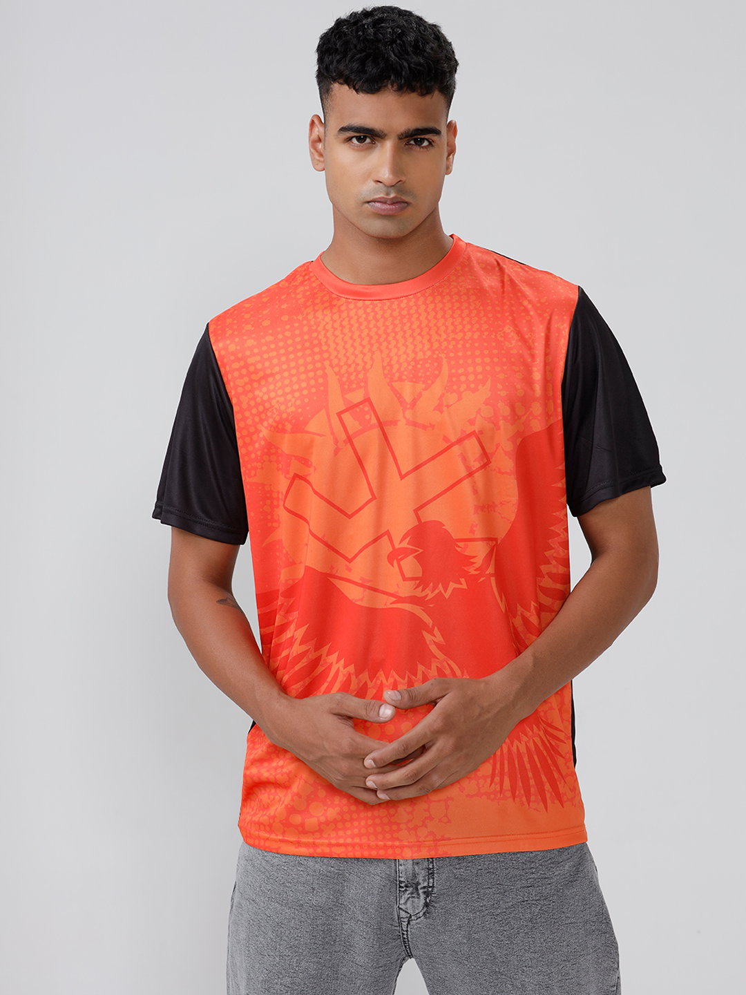 Sunrisers Hyderabad Official 2025 Soaring Ember Fan T-Shirt For Men