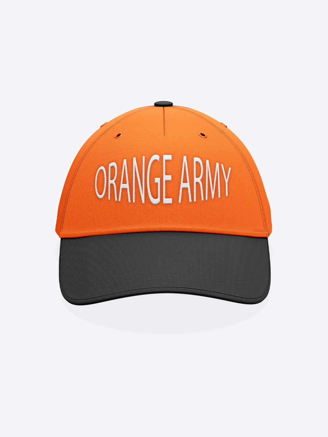 Sunrisers Hyderabad Orange and Black White Embroidered Cotton Baseball Cap with Buckle Closure (1)