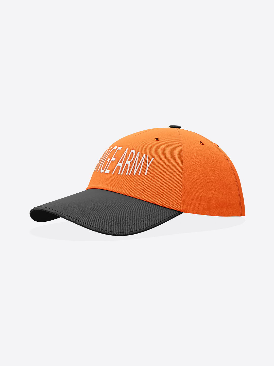 Sunrisers Hyderabad Orange and Black White Embroidered Cotton Baseball Cap with Buckle Closure (2)