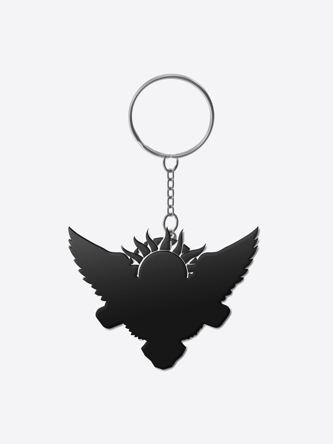 Sunrisers Hyderabad Orange and White Digital Print SRH Logo Metal Keychains - (Pack of 1) (2)