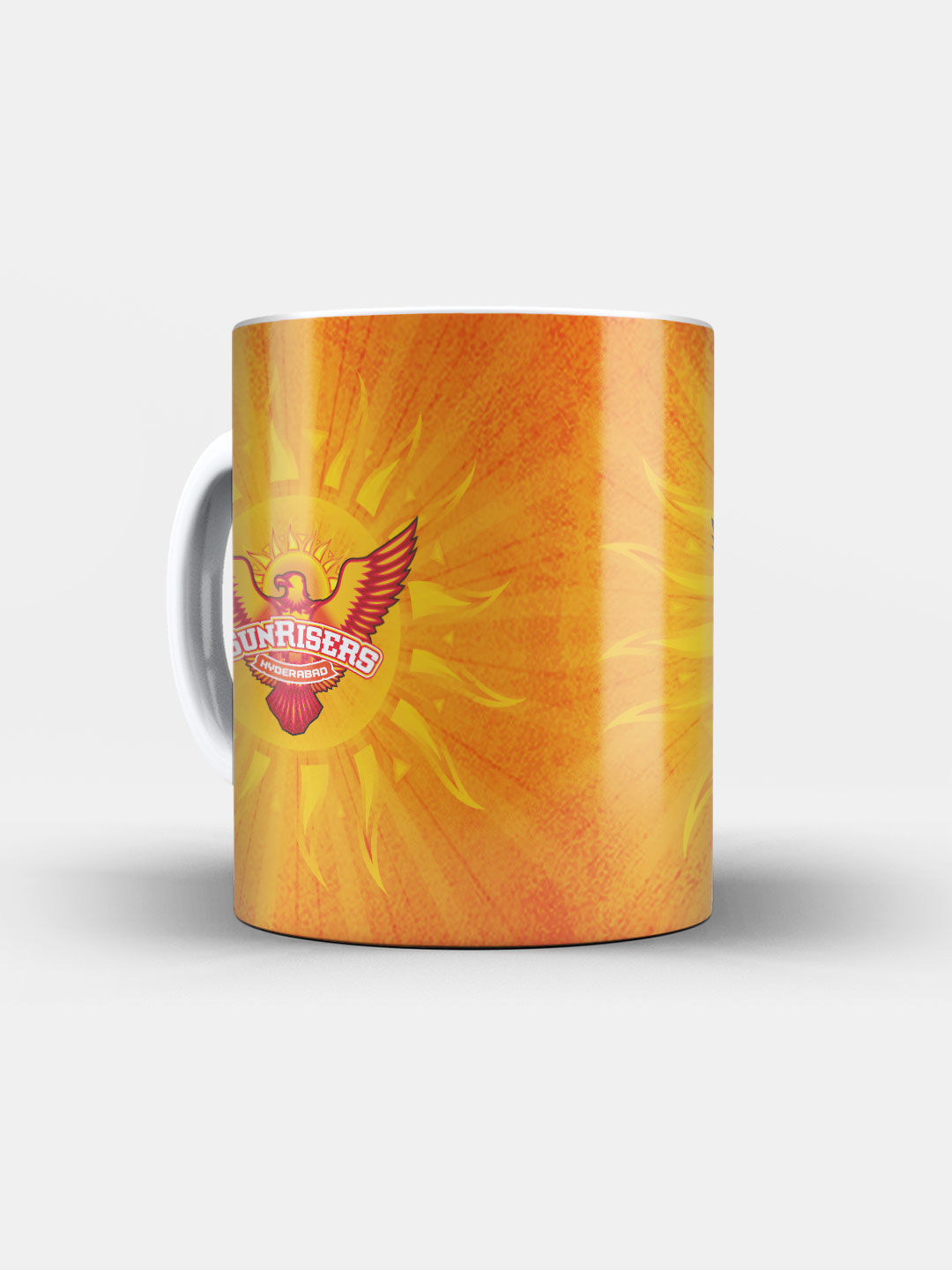 Sunrisers Hyderabad Orange and Yellow SRH Logo Printed Ceramic Glossy Coffee Mug 325 ml - Pack of 1 (3)