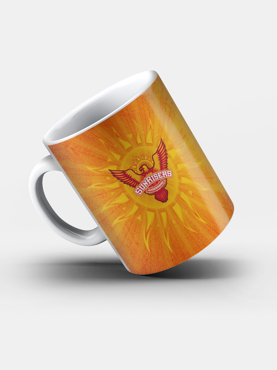 Sunrisers Hyderabad Orange and Yellow SRH Logo Printed Ceramic Glossy Coffee Mug 325 ml - Pack of 1 (4)