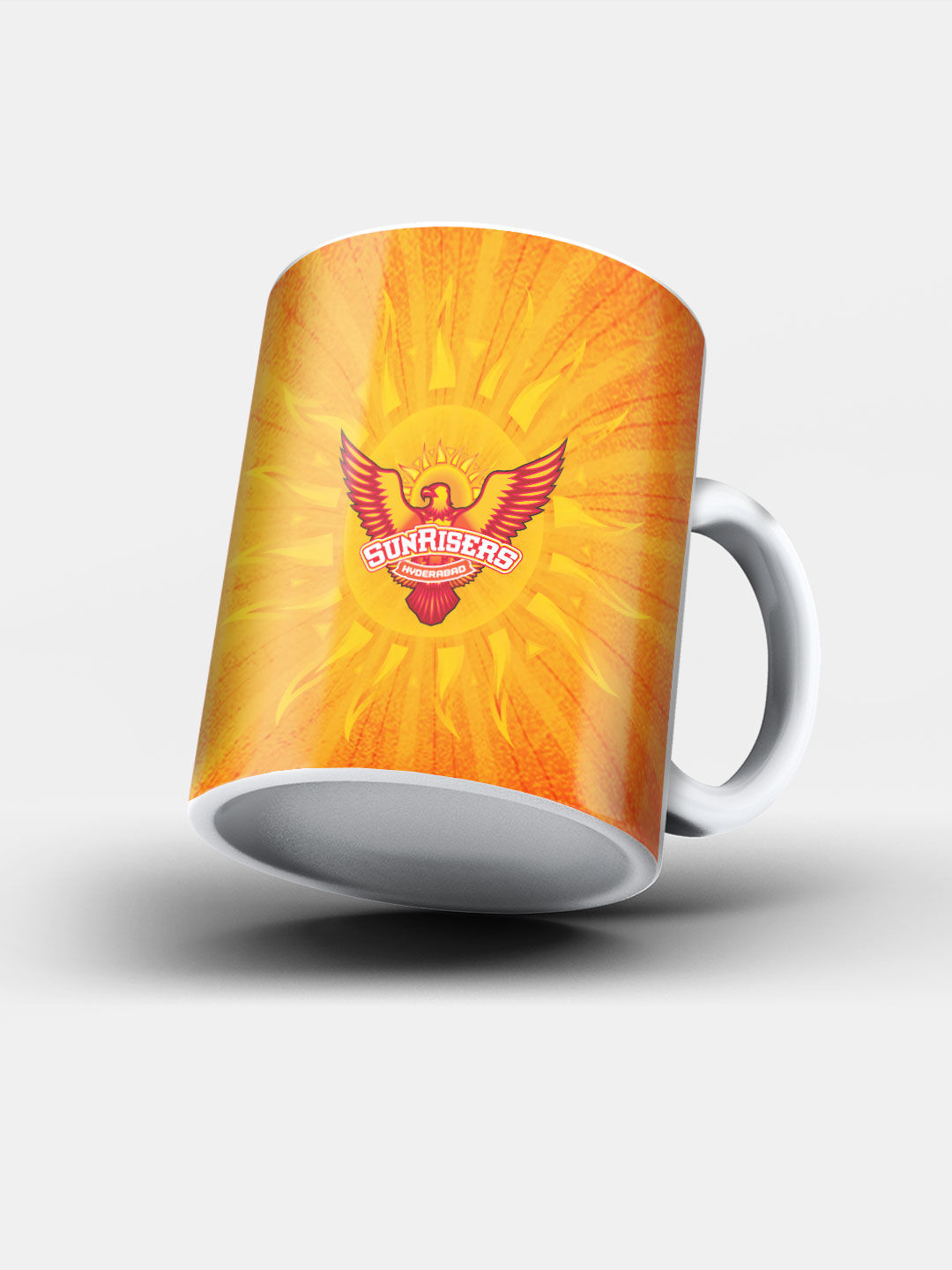 Sunrisers Hyderabad Orange and Yellow SRH Logo Printed Ceramic Glossy Coffee Mug 325 ml - Pack of 1 (5)