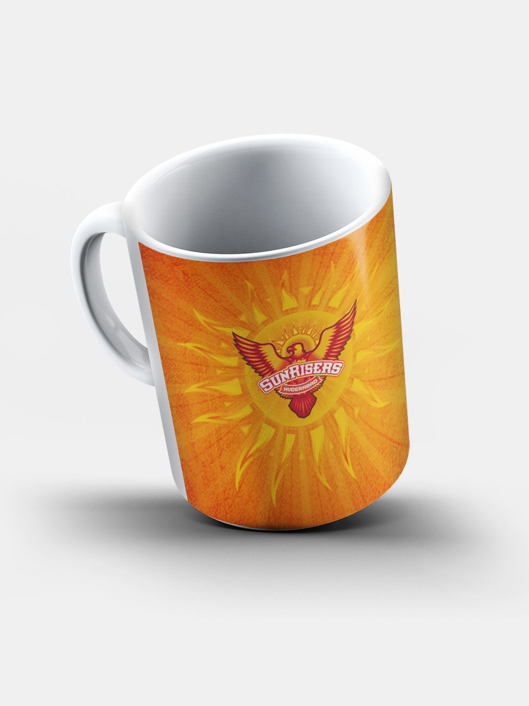 Sunrisers Hyderabad Orange and Yellow SRH Logo Printed Ceramic Glossy Coffee Mug 325 ml - Pack of 1 (6)