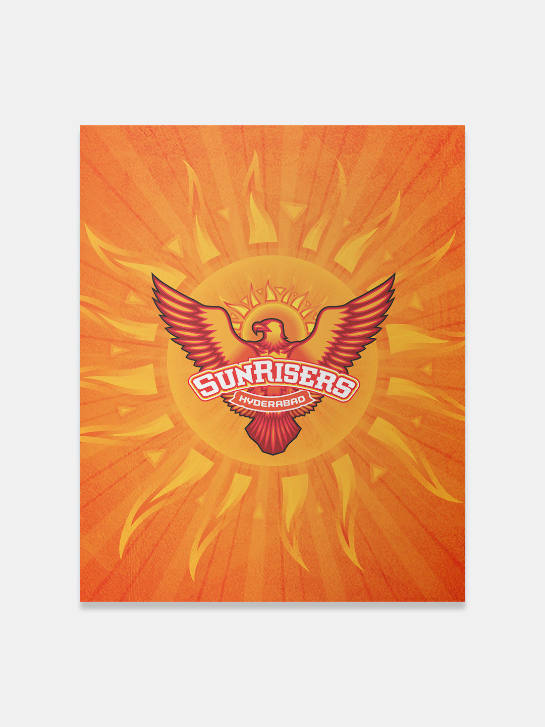Sunrisers Hyderabad Orange and Yellow SRH Logo Printed Fridge Magnet - Pack of 1 (1)