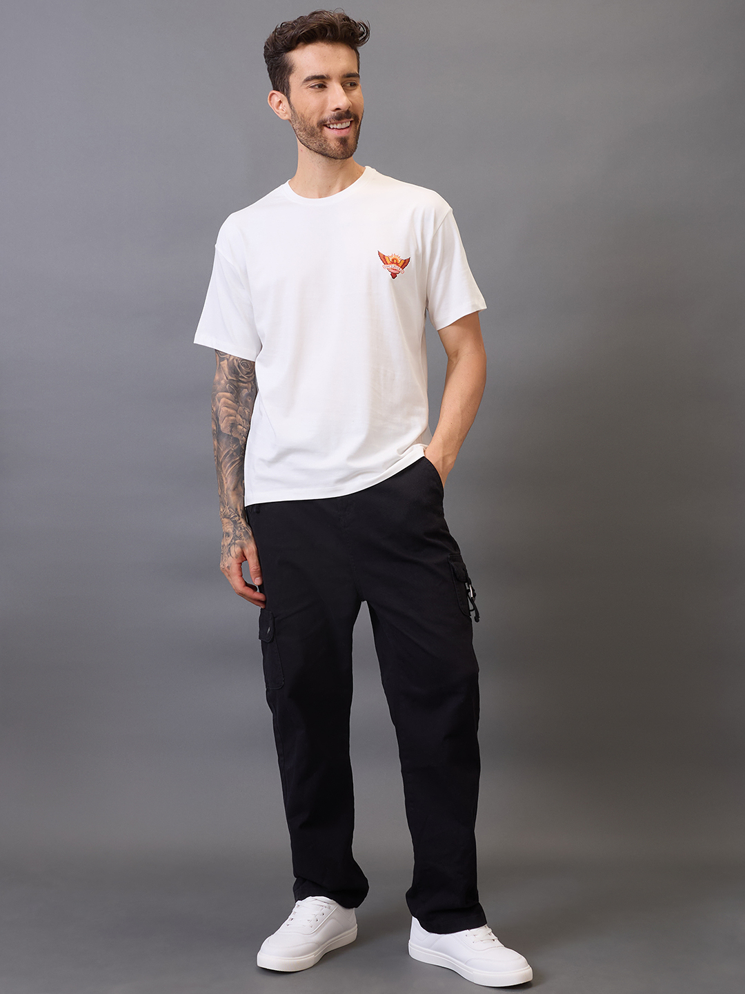 Sunrisers Hyderabad Rise Like a Star Oversized T-Shirt for Men (5)