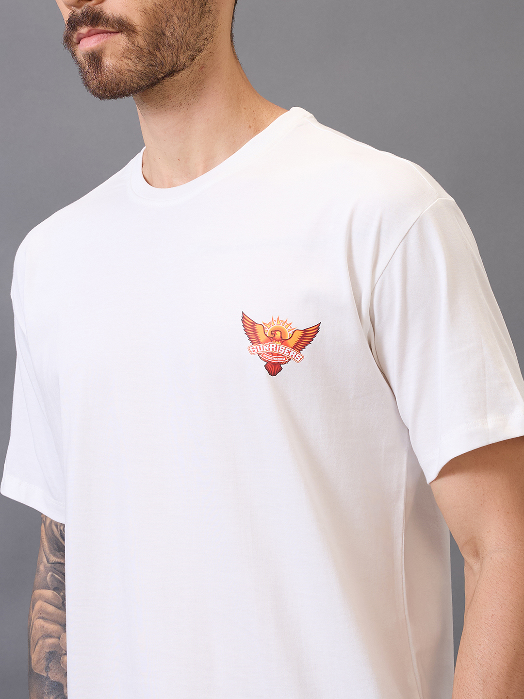 Sunrisers Hyderabad Rise Like a Star Oversized T-Shirt for Men (3)