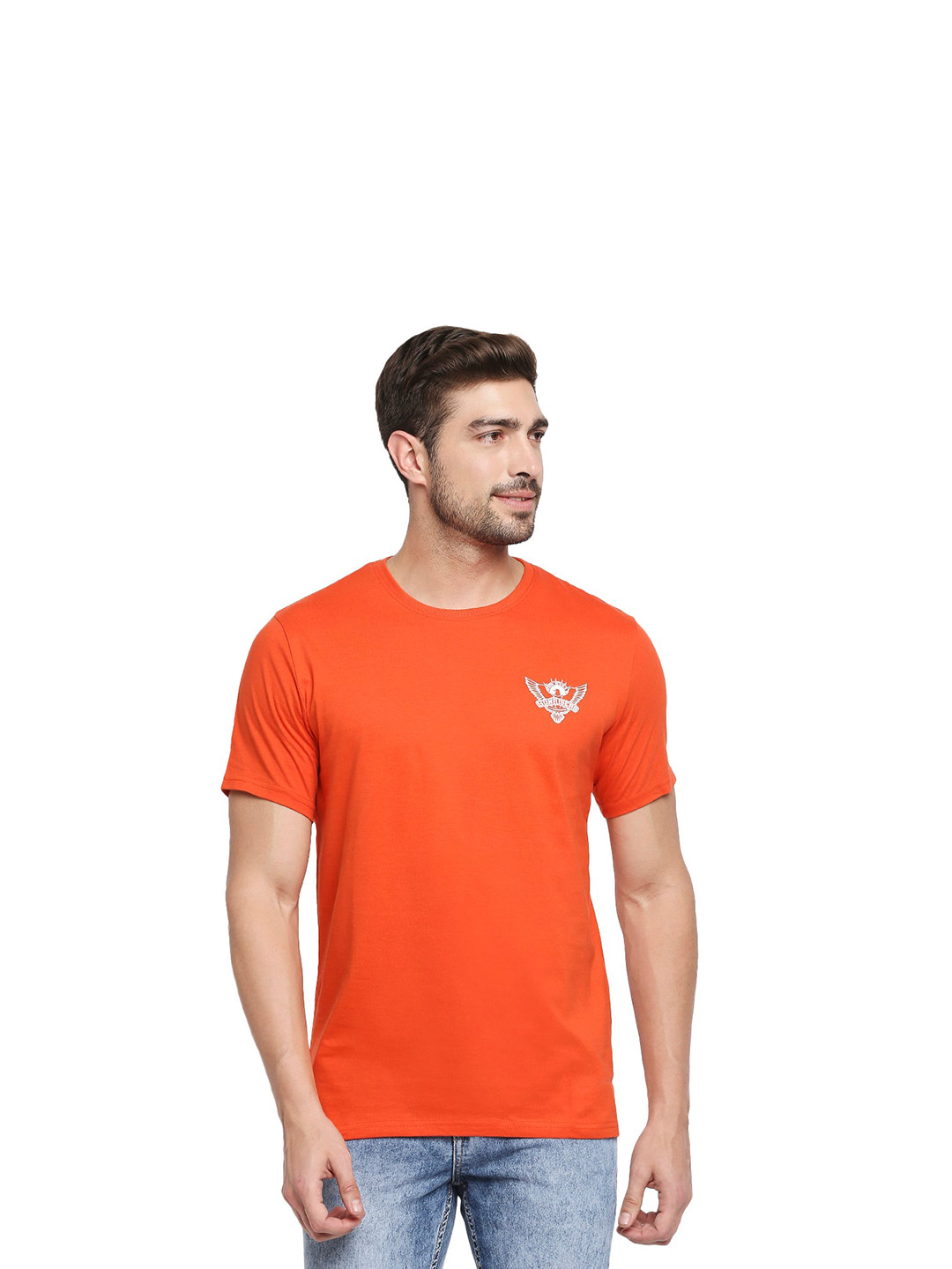 Sunrisers Hyderabad SRH David Warner Orange Regular Fit Fan Jersey (1)