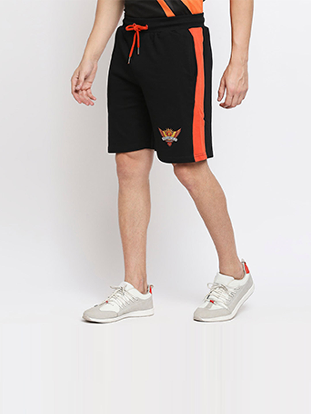 Sunrisers Hyderabad SRH Orange Stripe Men's Training Shorts (1)