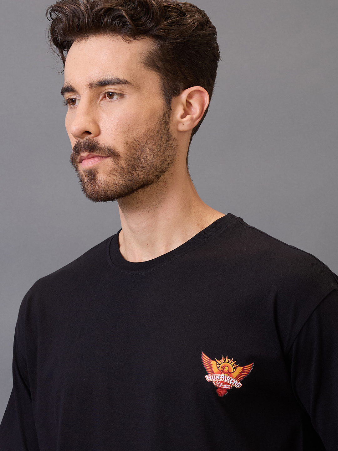 Sunrisers Hyderabad SRH Shadow Strike Oversized T-Shirt for Men (3)