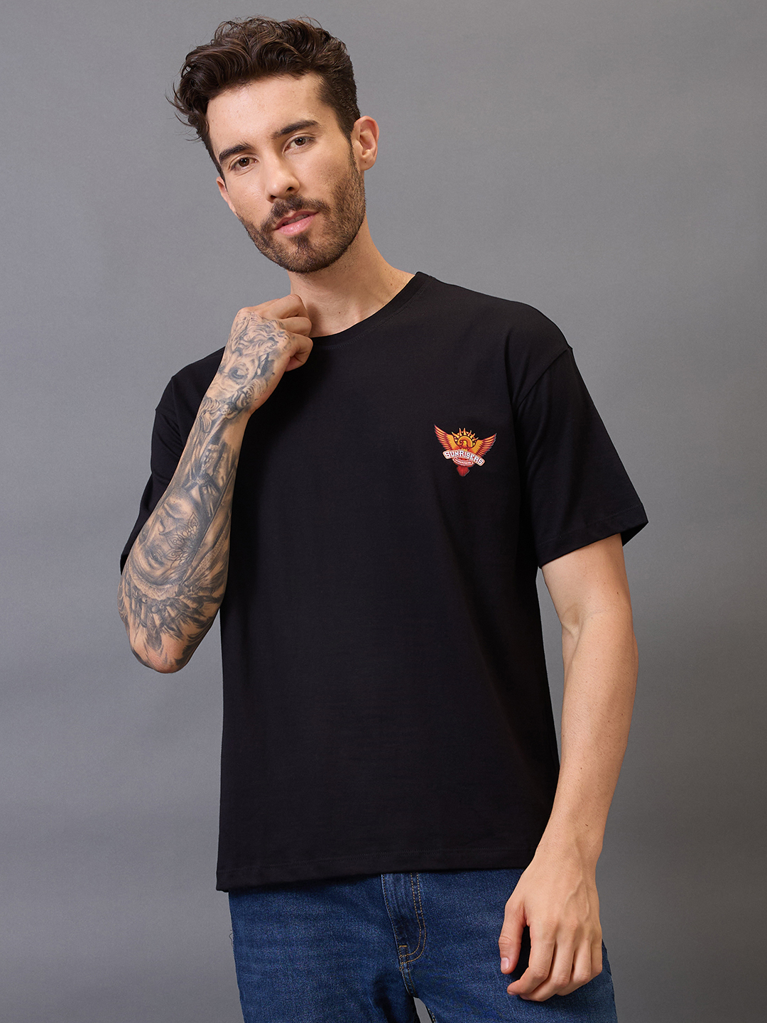 SRH Shadow Strike Oversized T-Shirt for Men