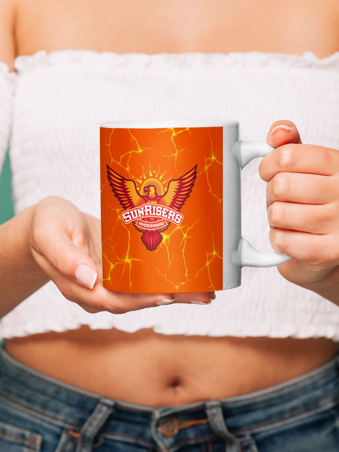 Sunrisers Hyderabad Sunrisers Hyderabad - Coffee Mugs White - (Pack of 1) (7)